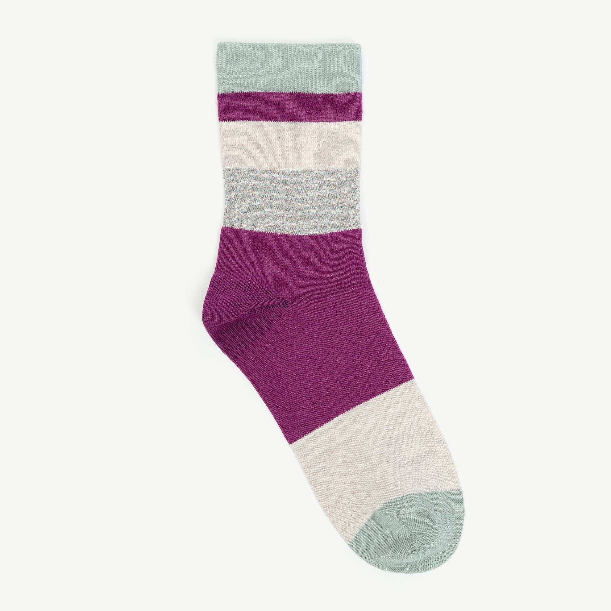 Sim Detaylı Renk Bloklu Çorap
