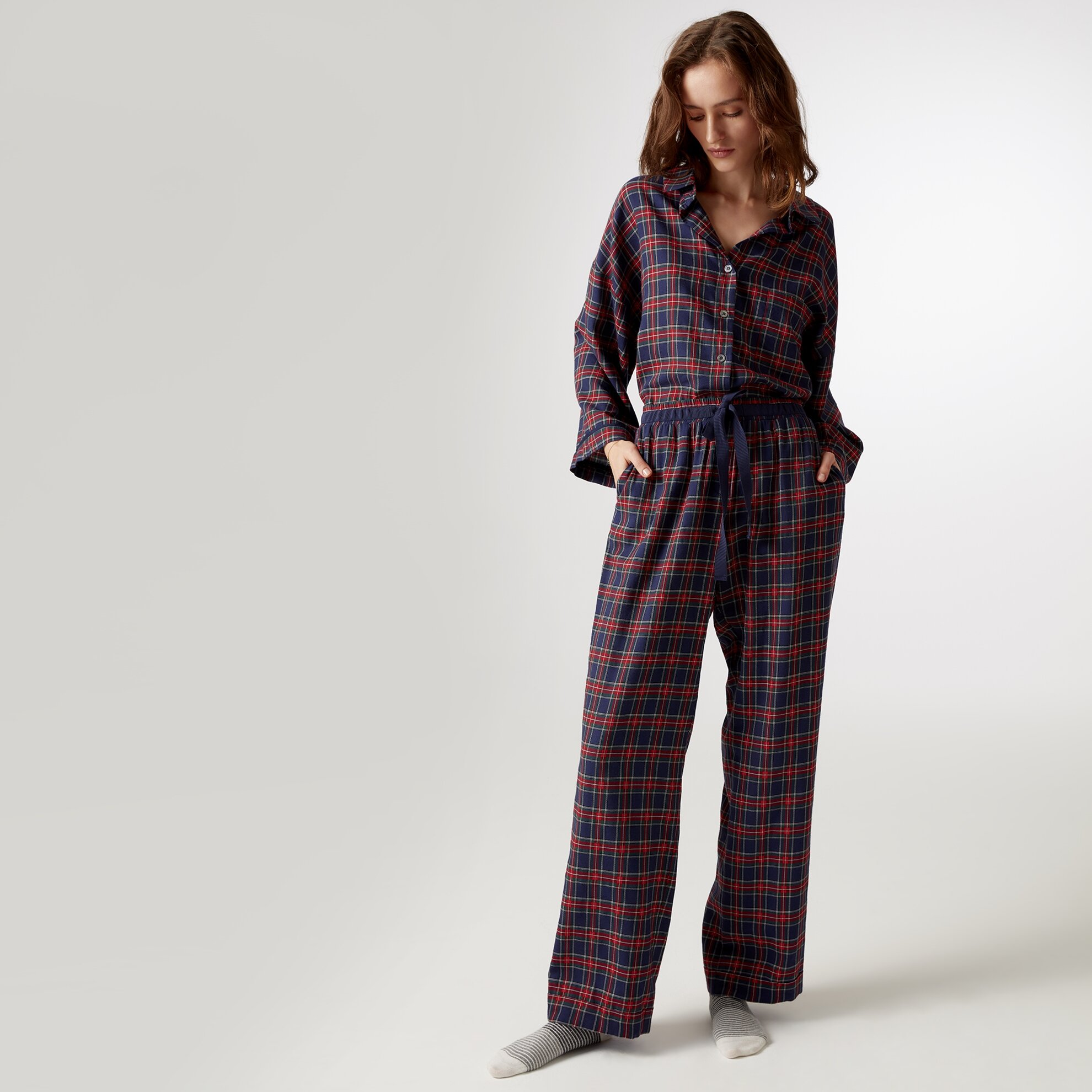 Grogren Detaylı Pijama Altı