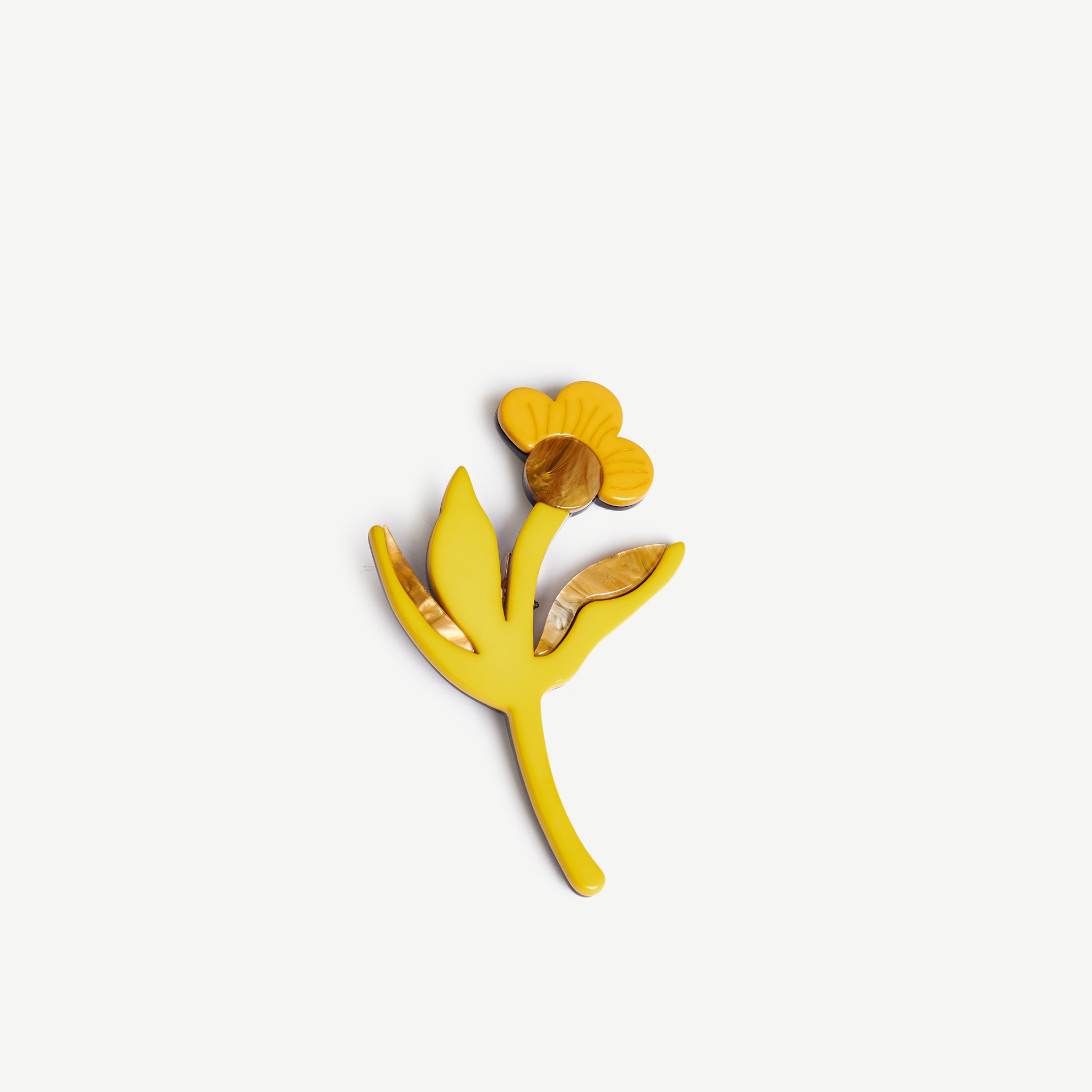 Çiçek Formlu Broş