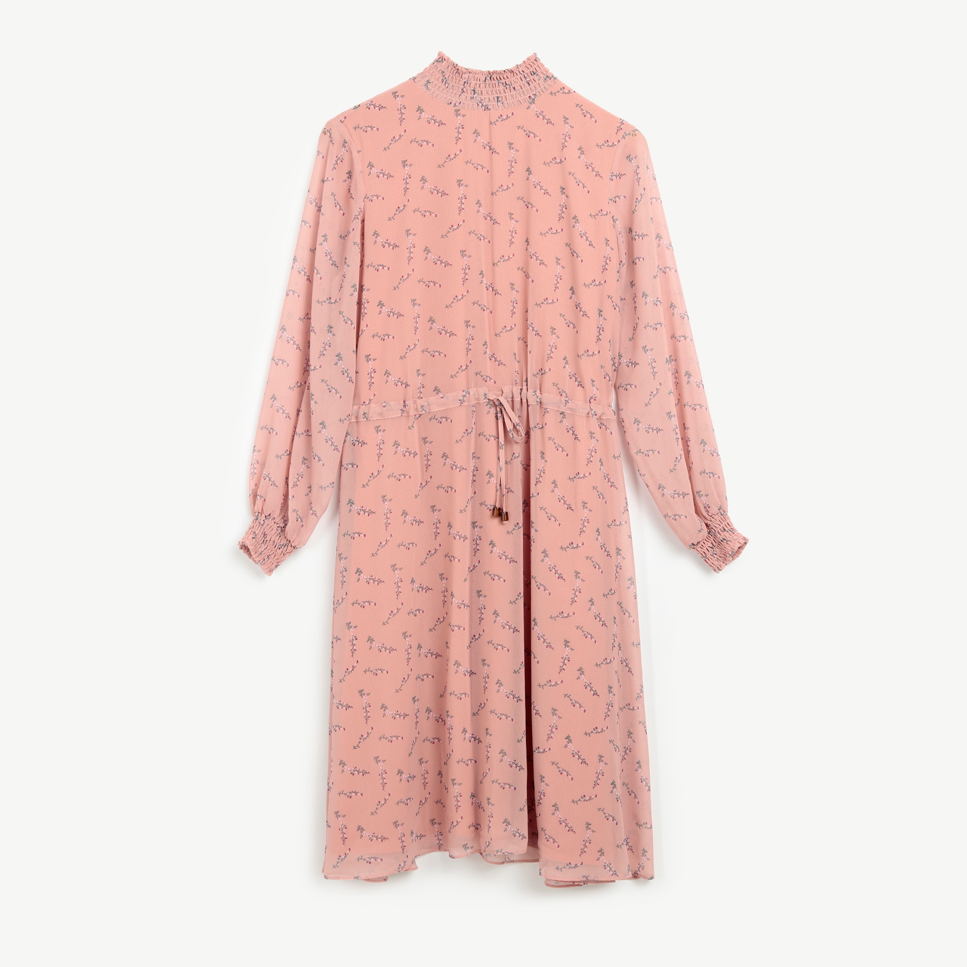 Ruffled Dress With Long Sleeves