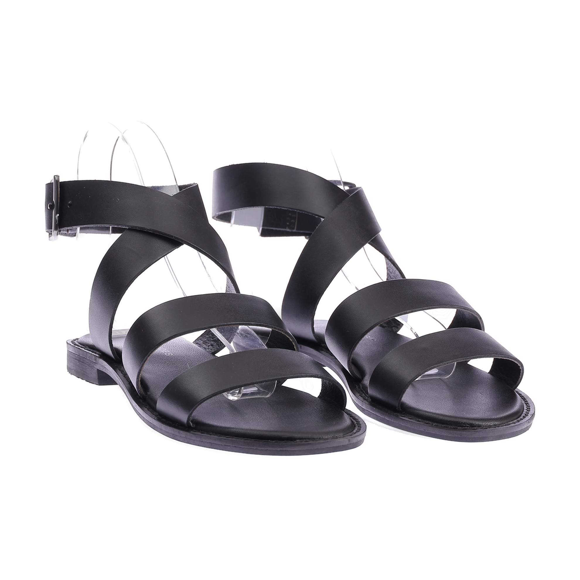 Lace Up Leather Sandal