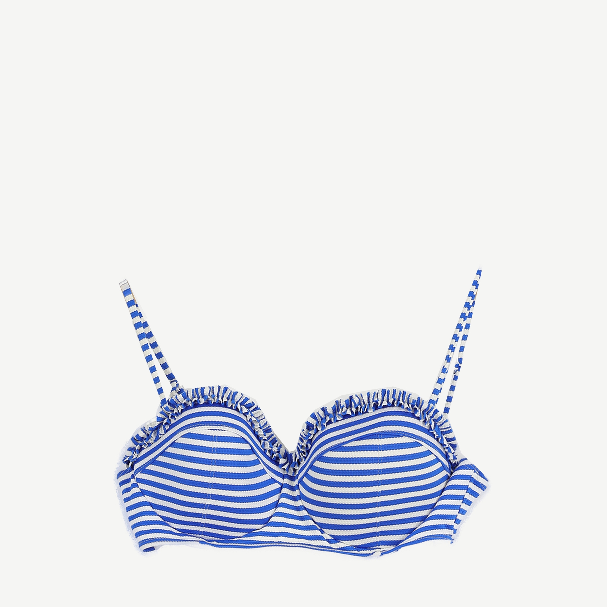Bikini Top With Breast Ruffle Detail