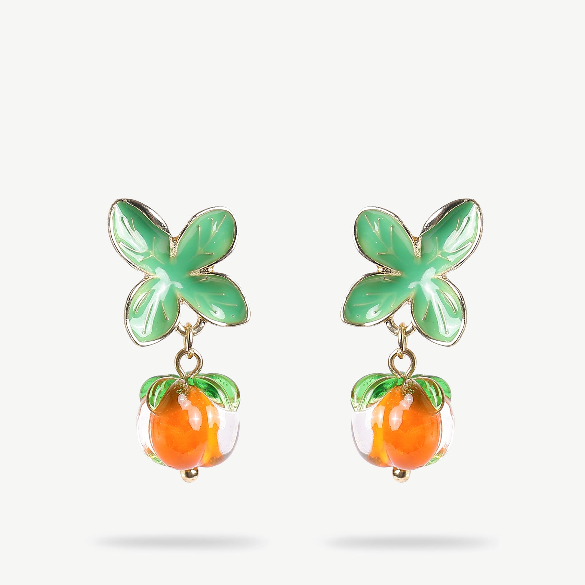 Orange Formed Earrings