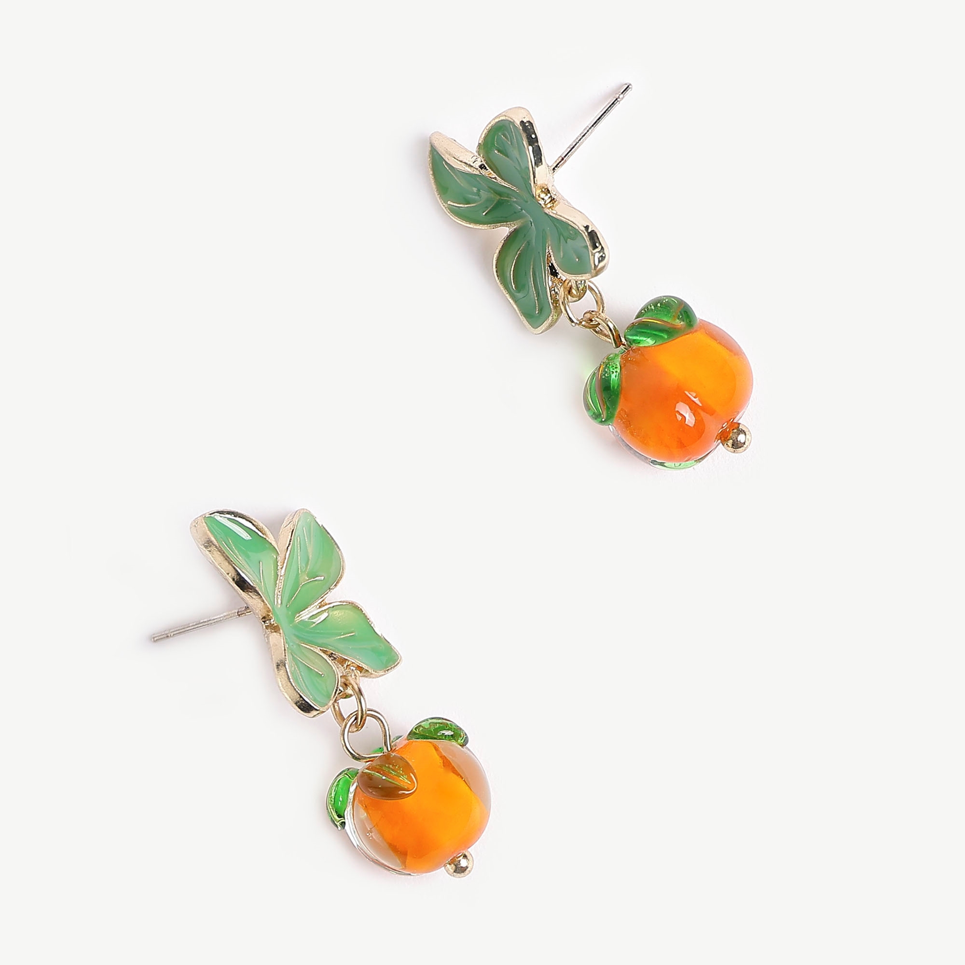 Orange Formed Earrings