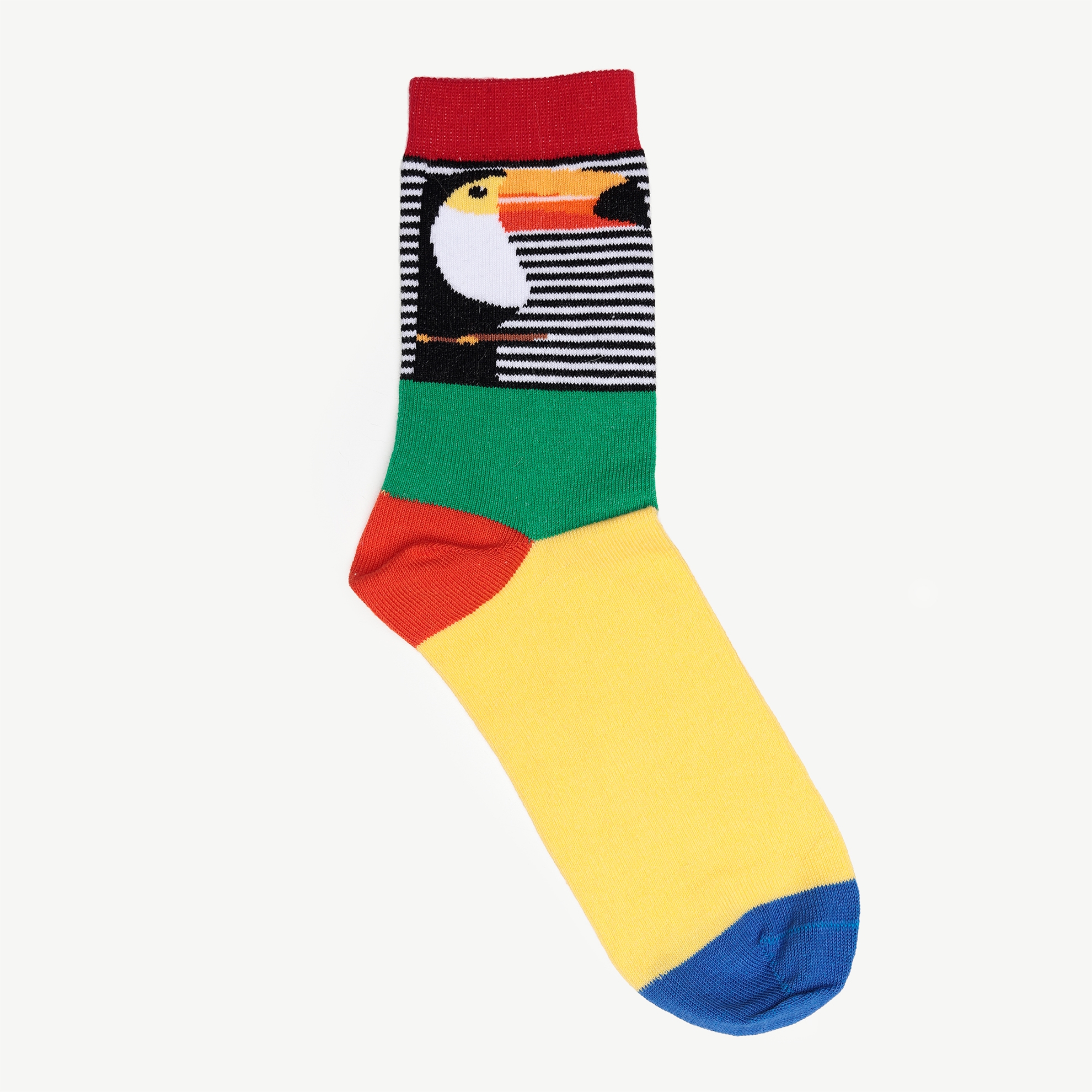Papağan Desenli Çorap
