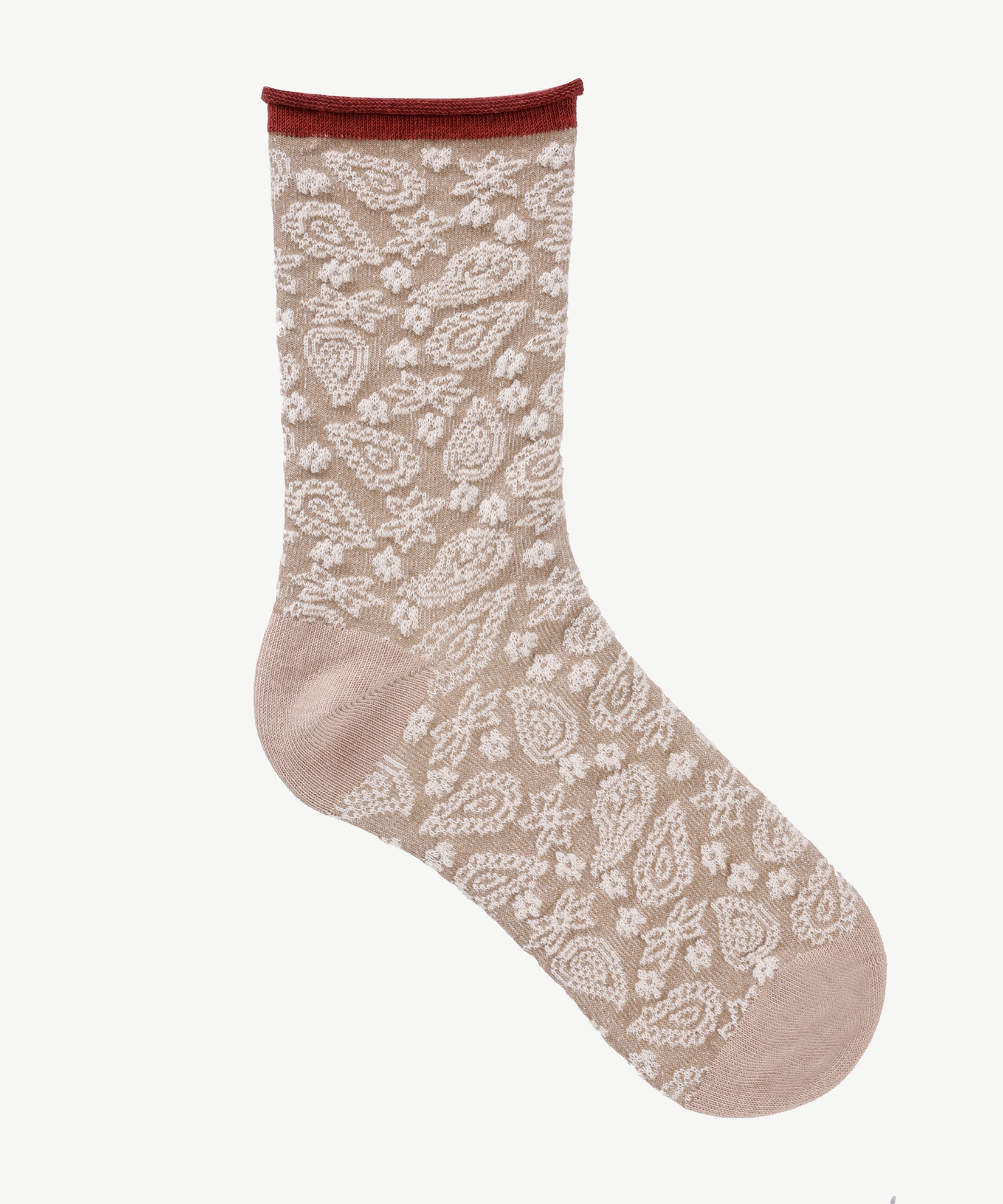 Kabartma Desenli Çorap