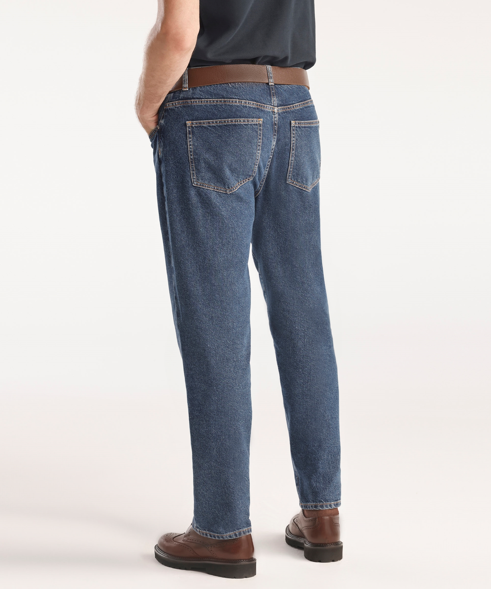 Relaxed Fit Erkek Denim Pantolon