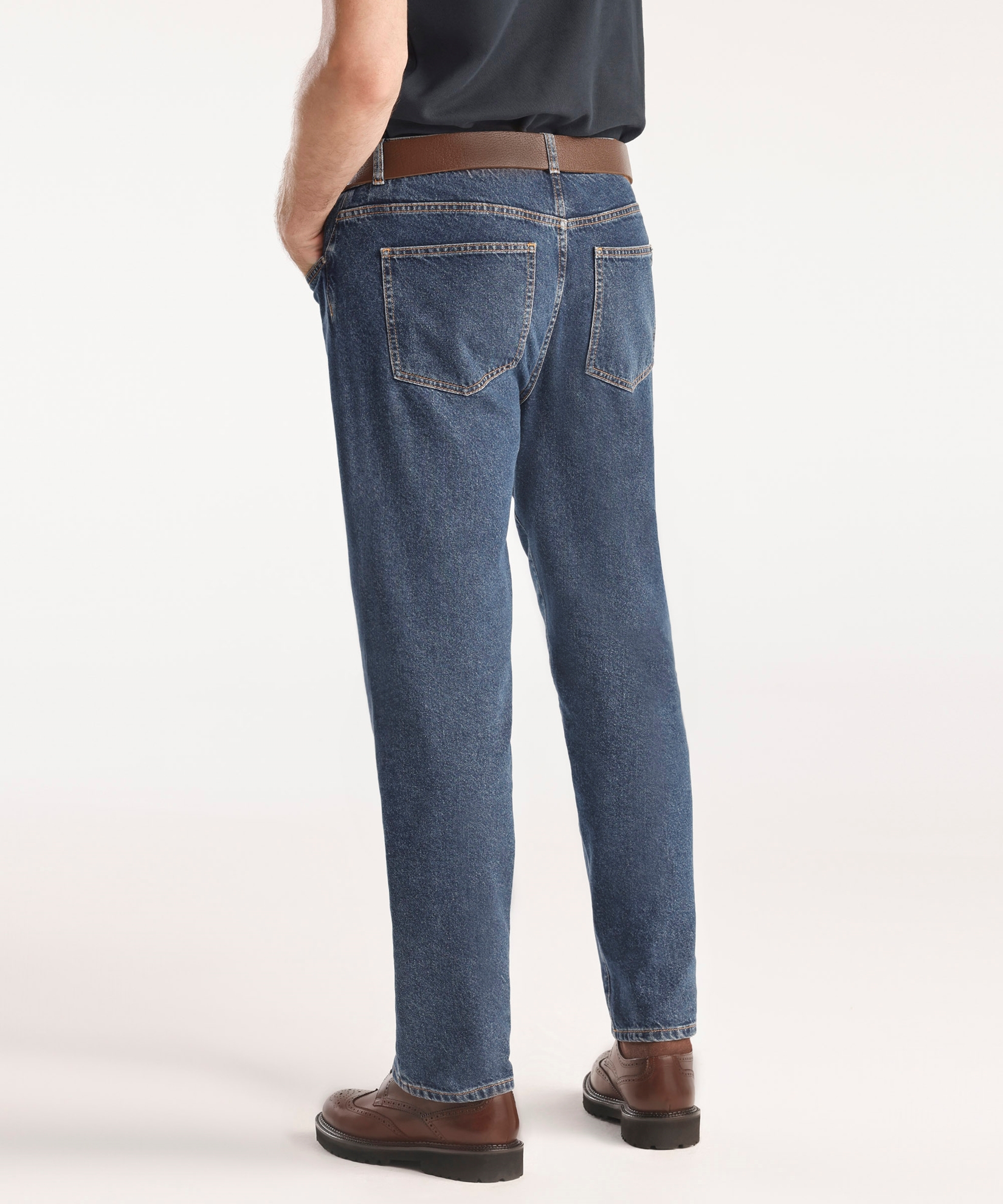 Relaxed Fit Erkek Denim Pantolon