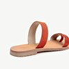 Double Strap Toe Post Suede Leather Flat Sandals