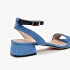 Ankle Tie Low Heel Suede Leather Sandals