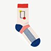 Geometrik  Desenli Çorap