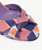 Geometrik Desenli Yumuşak Topuklu Ayakkabı