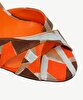 Geometrik Desenli Yumuşak Topuklu Ayakkabı