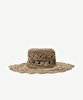 Naturel El Örmesi Hasır Şapka